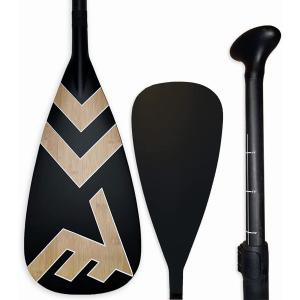 Adjustable Bamboo Paddleboard Paddle - VAMO Carbon Fiberglass Adjustable Paddle with ABS Edge for SUP, SUP Surf, or Paddleboarding Adjustable Bamboo Paddleboard Paddle - VAMO Carbon Fiberglass Adjustable Paddle with ABS Edge for SUP, SUP Surf, or Paddleboarding