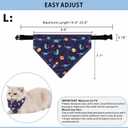 Bandana Collar Scarf for Dogs, 3 Pack, Adjustable Triangle for Puppy & Cat Small, Medium & Large, 1 Poop Bag (Large)