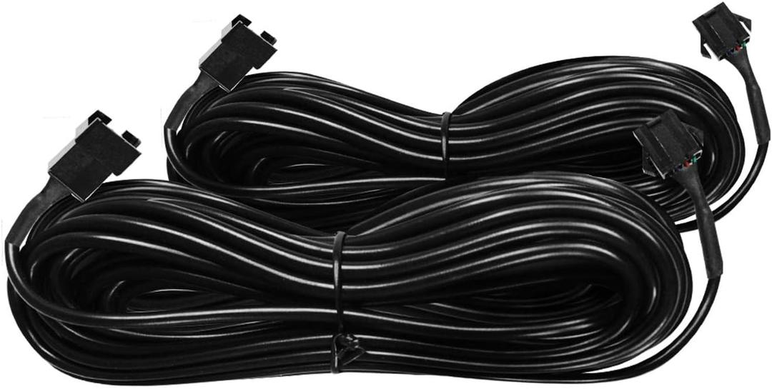 OPT7 Aura 2 PCS 10ft Extension Wires with 4 Pin RGB Flat Connector for Motorcycle, Cruiser, Sportsbike, Golf Cart, ATV, UTV, Snowmobile, Boat, Interior Car Lights