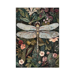 Paint by Numbers for Adult, Dragonfly Paint by Numbers Kit for Adults Beginners, DIY Dragonfly Acrylic Painting on Canvas for Home Wall Art Decor 16x20 Inch