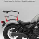 Rear Luggage Racks for CMX300 CMX500 17-24, Motocycle Top Case Carrier Rear Solo Seat Support Shelf Backrest Rear Fender Rack for Honda Rebel 500 300 CMX500 CMX300 2017-2024 Accessories