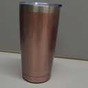 SUNWILL Travel Coffee Tumbler 20 oz, Insulated Mug with Lid, Stainless Steel Cup for Hot and Cold Drinks, Rose Gold