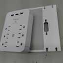 Wall Outlet Extender with Surge Protector, 6 AC Outlets, Shelf, 2 USB & USB C Charging Ports - Home & Dorm Plug Expander