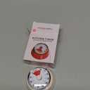 Visual Timer, Teeloray 60-Minute Countdown Timer, Kitchen Timer with Magnetic Base, Mechanical Clockwork, Ringer Alert, Time Management Tool for Children and Adults, Study/Work/Cooking (Pink)