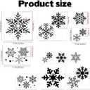 11 Pcs Large Snowflake Stencils for Windows, Reusable Christmas Stencils for Glass, Wood, Fabric, Wall, Card, Doormat, DIY Holiday Painting Templates