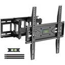 USX MOUNT Full Motion TV Wall Mount for Most 32-70 inch TVs up to 99 lbs, Wall Mount Bracket with Dual Articulating Arms, Swivel, Tilt, Max VESA 400x400mm, TV Mount Fits 12”/16” Wood Studs