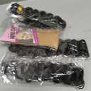 Human Hair Bundles Water Wave Bundles 20 22 24 inch 100% Unprocessed Brazilian Virgin Hair 3 Bundle Wet and Wavy Bundle #1b Color Natural Black 160g