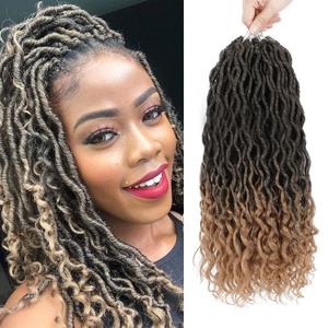 Gx Beauty Goddess Locs Crochet Hair - 8 Packs, 12 Inch Curly Faux Locs, Synthetic Braiding Hair Extensions (T1B-27#, 12 Inch, 8 Packs)