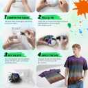 Tie Dye Kit - 7 Dark Shades Tie Dye Kit for Adults & Kids, 21 Fabric Dye Powder Packs, Bottles, Gloves, Rubber Bands - Permanent Clothing Dye for DIY Tie-Dye Crafts, Party Supplies, Large Groups