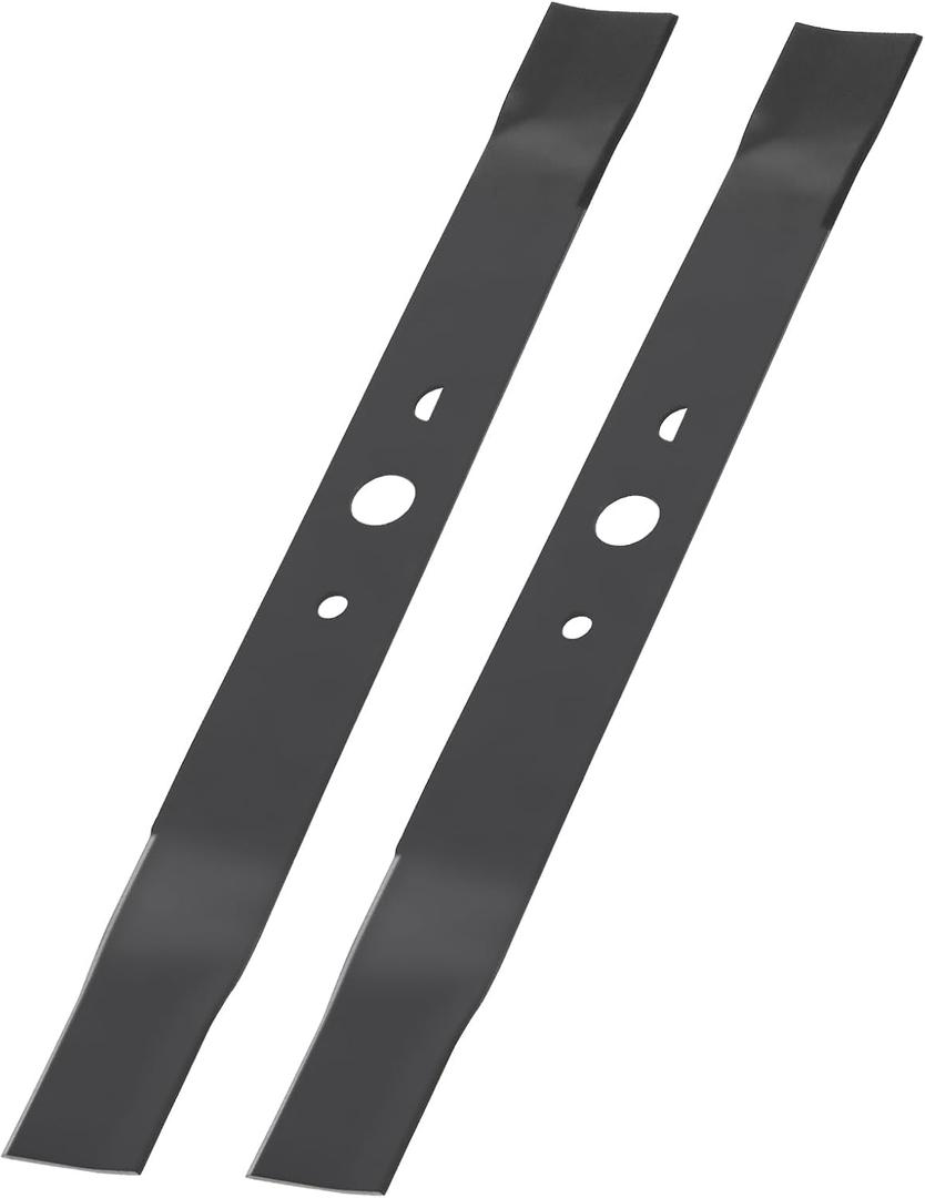 Lawn Mower Replacement Blade Compatible with Ryobi 40V Brushless RY40180, RY40190, RY401110, RY401120 Model Mowers, 2 Pack, Replaces AC04020, HalfMoon + Round Center Hole
