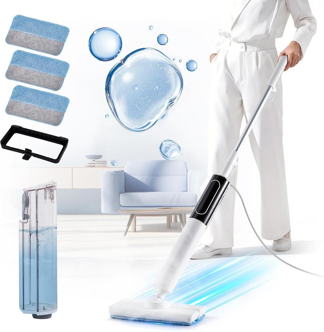 Steam Mop for Floor Cleaning with 3 Steam Mode, Quick 15s Heat-up, 284℉ Powerful Steam for for Wooden, Marble, Tile, Hardwood Floor, 3 Mop Pads