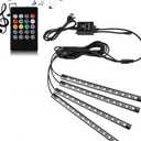 MONSTER Multi Color Led Light Strips 4 Strips 8 color Modes With Remote Control and Sound Activation PC LED LIGHT STRIPS
