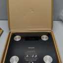 Scale for Body Weight, Digital Smart Bathroom Weight Scale with BMI, Body Fat, Muscle Mass, Accurate 20 Body Composition Scale, 10.2" Compact Platform with APP, 400lb, Black