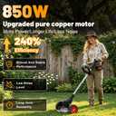 Electric Weed Wacker Battery Powered Weed Eater,21V Cordless String Trimmer, 35 inches