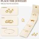 2 x 3Pcs Mini Travel Jewelry Bag,Foldable Multifunctional Travel Jewelrys Pouch, Essential Travel Jewelry Case for Rings, Mini Travel Jewelry RollsPrevents Loss