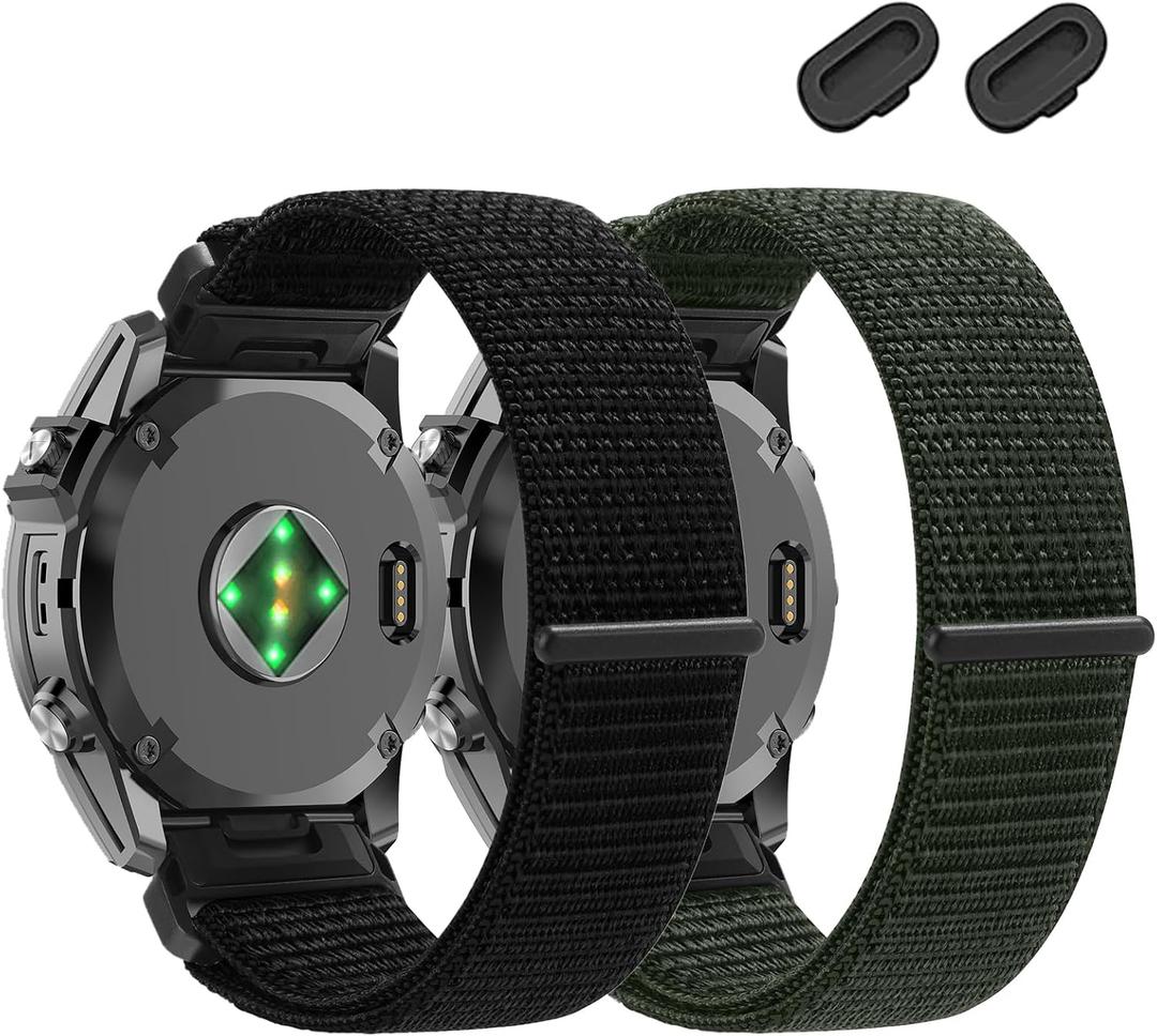 20mm Nylon Watch Bands for Garmin Fenix 8 AMOLED-43mm/7S Pro/7S/6S Pro/ 6S,QuickFit Sports Strap for Fenix 5S plus/5S/Descent Mk2s/Descent Mk3i 43mm/Approach S70/epix Pro 42mm