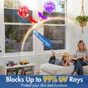 Coavas One Way Privacy Window Film with 3 Tools, Black 35.4"x 157.5"