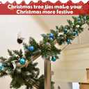 Soulchen 16 Pcs 11.8 Inch Christmas Garland Ties for Banister Christmas Decorative Reusable Flexible Twist Ties for Garland Staircase Home Decoration Holiday Craft Wrapping