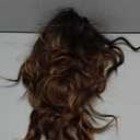 AISI HAIR Brown Chestnut Highlight Wig for Women Medium Length Wave Curly Glueless Synthetic Heat Resistant Hair Wigs for Daily Party Cosplay (18 Inch)