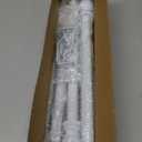 Decorative Curtain Rods for Windows 28 to 48 inch - 1 Inch Heavy Duty Curtain Rods Set,Adjustable Drapery Rods with Bracket for Curtains & Drapes - White