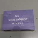 50 Pcs 1ml Syringes with Caps Oral Dispenser Individually Sterile Warpped for Medicine Dropper, Colostrum Collect Feeding Pets, Liquid