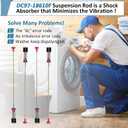DC97-18610F WA50M7450AW/A4 DC97-18610A Suspension Rods Kit Fit for Samsung Washer Suspension Rods WA50M7450AP/A4 WA54M8750AW/A4 WA50M7450AW/A4 WA52M7750AV/A4 WA52M8650AV/A4 28.3In (2025 New)