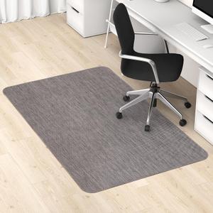 Blvornl Office Chair Mat for Hardwood Floor, 36" x 48" Desk Computer Chair Mat for Hard Wood and Tile Floor, Large Anti-Slip Hard Floor Protector Rolling Chair Mat, PVC Mat Desk Rug for Office Home