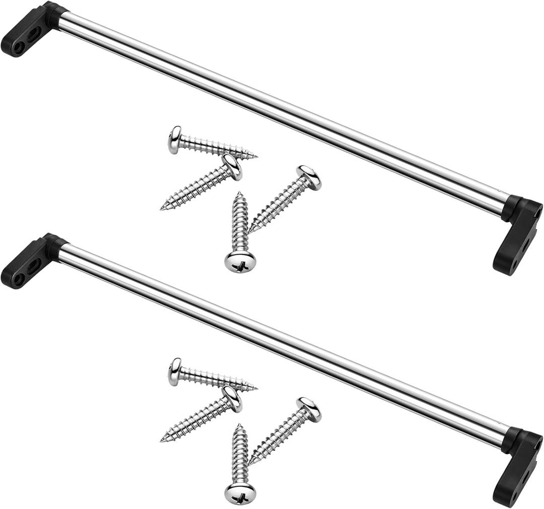 2 Sets Boat Windshield Support Bar Replacement Marine Windshield Brace Kit Aluminum for Boat Ship Marine Vessel Window Bars