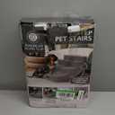AKC 4-Step Pet Stairs  Durable, Non-Slip Steps for Small Dogs and Cats, Washable Cover, Simple No-Tool Assembly, Supports Up to 50 lbs