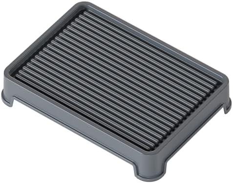 Booche Cat Ramp for Litter Box Elevated Litter Ramp for Cat Litter Boxes, Washable Easy Cleaning Litter Mat with Filter Function Steps Suitable for Small & Elderly Cats(14"x10"x2.5")