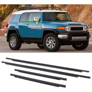 Outer Door Window Weatherstrip Molding Trim Belt Fit for FJ Cruiser 2007-2014 Replace for 68161-35073,68164-35041