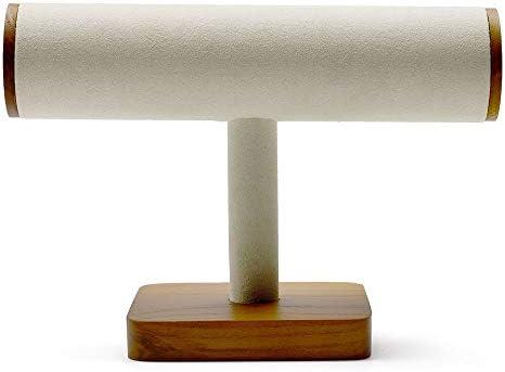 Woodten Solid Wood Bracelet Watch Organizer Display Stand T-bar Jewelry Bracelet Display