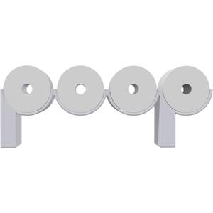 Poop Toilet Paper Holder Stand with Shelf, 3D Printed Funny Bathroom Decor, White Cute Quirky Wall-Mounted Storage for Toilet Paper Rolls, Ideal Gift for Boys and Girls