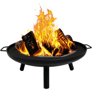 GasOne 23 in Outdoor Wood Burning Fire Pit Durable Alloy Steel Fire Pits for Outside Small Fire Pit for Backyard, Porch, Deck, Camping, BBQ