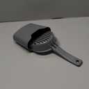 Amazon Basics Durable Cat Litter Scoop with Holder, Hangs on Litter Box, Efficient Scooper