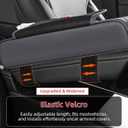 5 in 1 Car Center Console Cover, Armrest Pad with 2 Storage Pockets, Cup Holder, Tissue Box Slot, Phone Holder, Universal Car Interior Organizer (Gray)