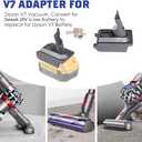 V7 Battery Adapter for Dewalt 20V Lithium Battery Converted to Replace for Dyson V7 Battery, Use for Dyson V7 Series Vacuum Cleaners Animal Absolute Fluffy HEPA Cordless Stick(Adapter ONLY)