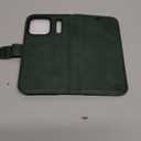 OCASE Compatible with iPhone 17 Pro Wallet Case, PU Leather Flip Folio Case with Card Holders RFID Blocking Kickstand [Shockproof TPU Inner Shell] Phone Cover 6.3 Inch 2025, Blackish Green