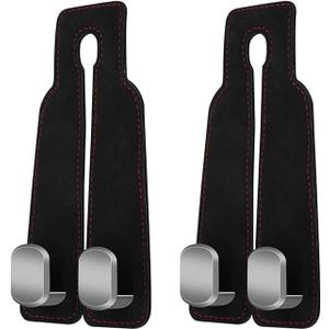 2 Pack Car Back Seat Headrest Hook for Car Handbag Clothes Coats Grocery Bags Car Interior Accessories