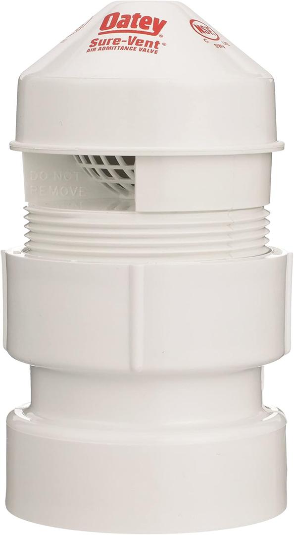 Oatey Sure-Vent 1-1/2 in.2 in. 160 Branch, 24 Stack DFU Air Admittance Valve with White PVC Sch. 40 Adapter