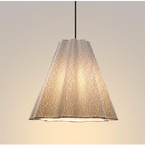 CEOTIS Modern Chandelier, 18" Textured Sofa Fabric Pendant Light for Dining Room, Kitchen, Bedroom, Living Room, Entryway, Soft Ambient Lighting