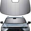 Pigenius Windshield Sunshade for Chevy Trax 2024-2026 (New Body Style) 2RS Activ, Premium Grey Leather Finish