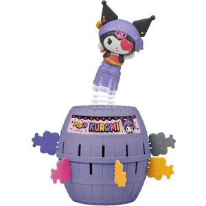 TOMY Pop Up Kuromi Game - Fast-Paced Surprise Action Game with Pop-Up Figure  Officially Licensed Kuromi from Sanrio - 24 Players - Ages 4+