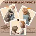 Memorial Gifts for Your Loved Pets,Sympathy Gifts for Companionship,Dog Memorial Gift for Loss of Dogs,Sculpted Hand-Painted Figures for Dog Lovers
