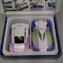 Magnetic Collision Transforming Unicorn Car Toys 2-Pack, Transformer Cars That Crash into a Unicorn, Gift for Girls Boys Toddlers Age 3-12 Years, Easter Basket Stuffers Birthday Present(Blue)