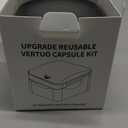 Reusable Vertuo Pods Refill Kit for Nespresso, Upgraded Vertuo Reusable Pods Holder with 100pcs Aluminum Foil Seals Lids, Effortless Press-to-Seal Design, Fits Vertuoline Next Plus Machine(NO PODS)