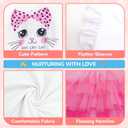 LQSZ Girls Tulle Dresses Princess Flutter Sleeve Tutu Dress for Toddler Girl 3-12 Years (4-5T)