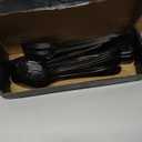 DEHOV 30 PCs Flatware Sets,Black Stainless Steel Silverware Sets Service For 6 Person,Durable Cutlery Sets For Home,Party,Restaurant,Tableware Cutlery Sets