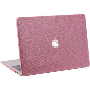 Bling Diamond Case for MacBook Air 13.6 inch M2, Clip Retina Display and Touch ID, Pink Plastic Hard Shell Case