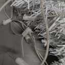 4ft Lighted Artificial White Christmas Tree | Leeheeyee Small Christmas Tree, Not Pre-lit White Tinsel Pine Trees with Lights, Ideal for Home, Office, and Xmas Tree Party Dcor